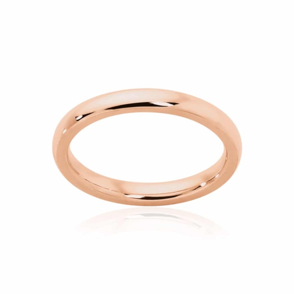 Womens Classic Rose Gold Wedding Ring|Classical Fine