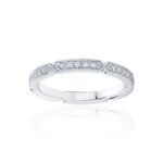 Womens Platinum Wedding Ring|Deco Infinity