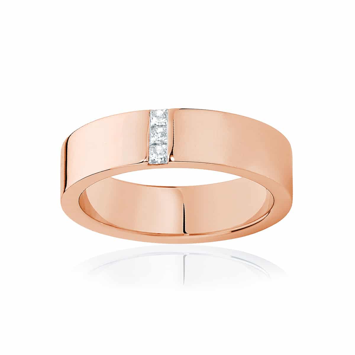 Mens Rose Gold Wedding Ring|Duxton