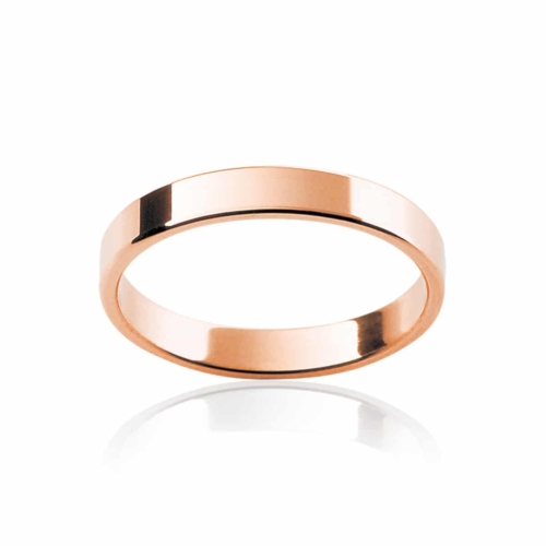 Womens Classic Rose Gold Wedding Ring|Fine Neo