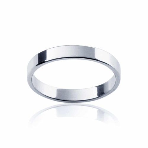Womens Classic White Gold Wedding Ring|Fine Neo