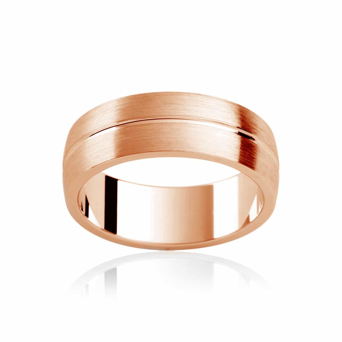 Mens Rose Gold Wedding Ring|Grange