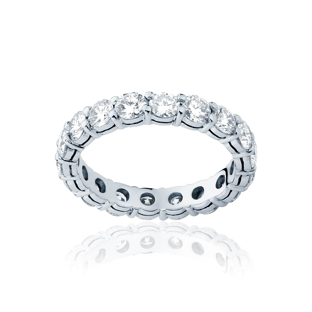 Womens Platinum Wedding Ring|Infinity Claw Set