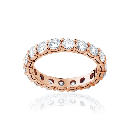 Womens Rose Gold Wedding Ring|Infinity Claw Set