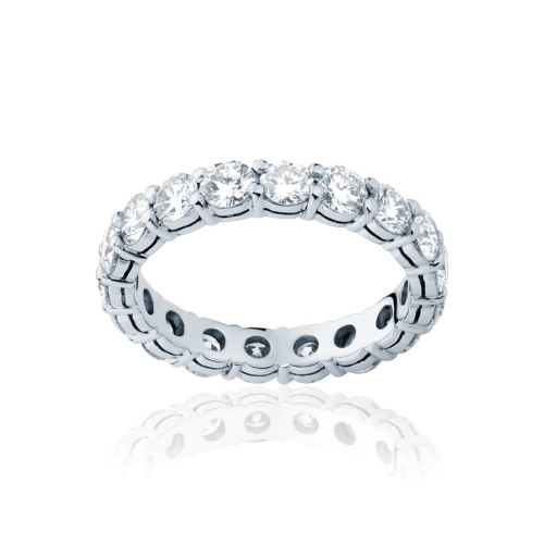 Womens White Gold Wedding Ring|Infinity Claw Set