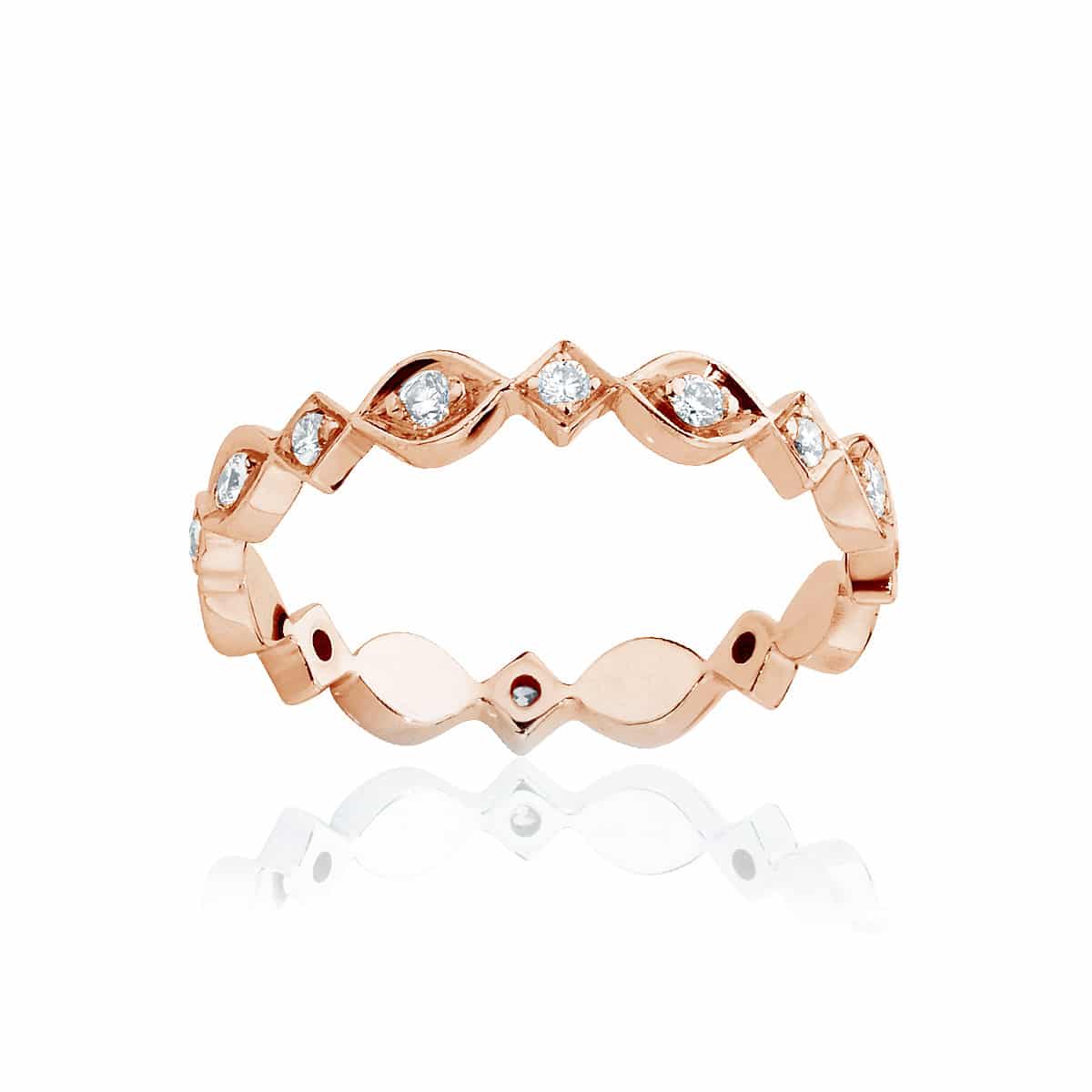 Womens Rose Gold Wedding Ring|Kahlo