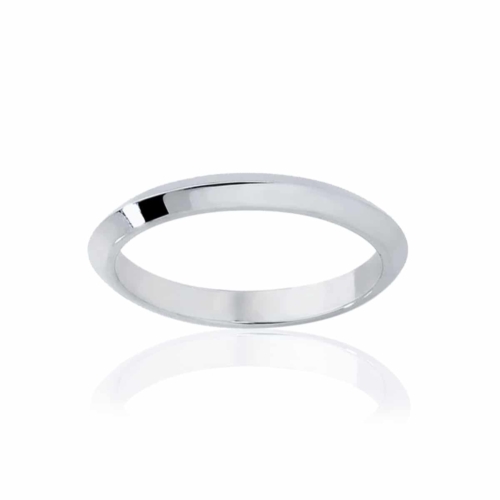 Womens Classic Platinum Wedding Ring|Knife Edge