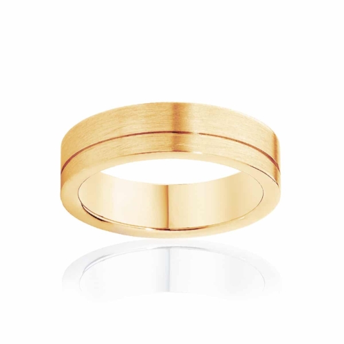 Mens Yellow Gold Wedding Ring|Magnus