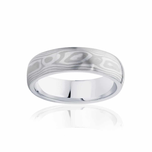 Mokume Men's Classic Star Wedding Band