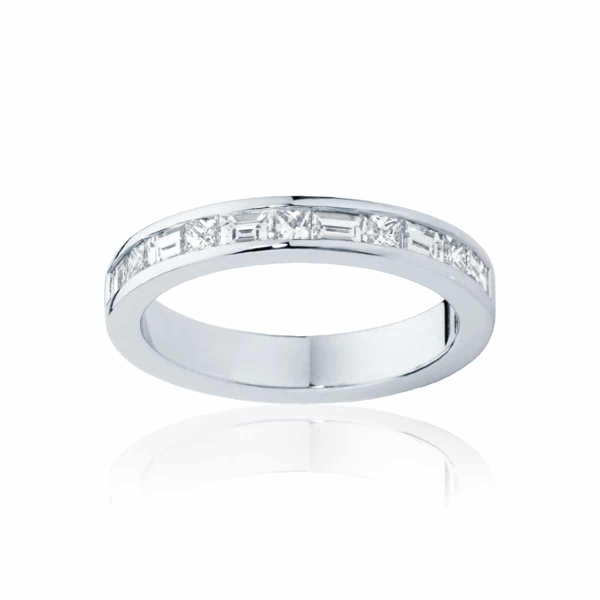 Womens Platinum Wedding Ring|Mosaic