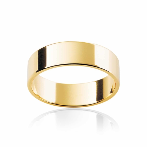 Mens Classic Yellow Gold Wedding Ring|Neo