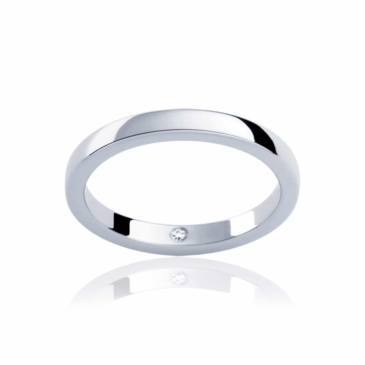 Womens Classic White Gold Wedding Ring|Odessa