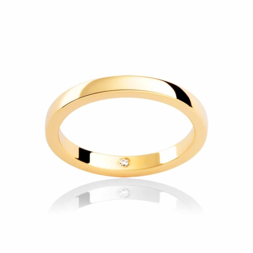 Womens Classic Yellow Gold Wedding Ring|Odessa