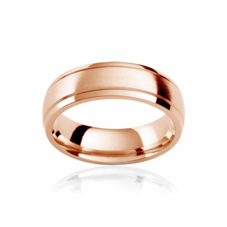 Mens Rose Gold Wedding Ring|Regis