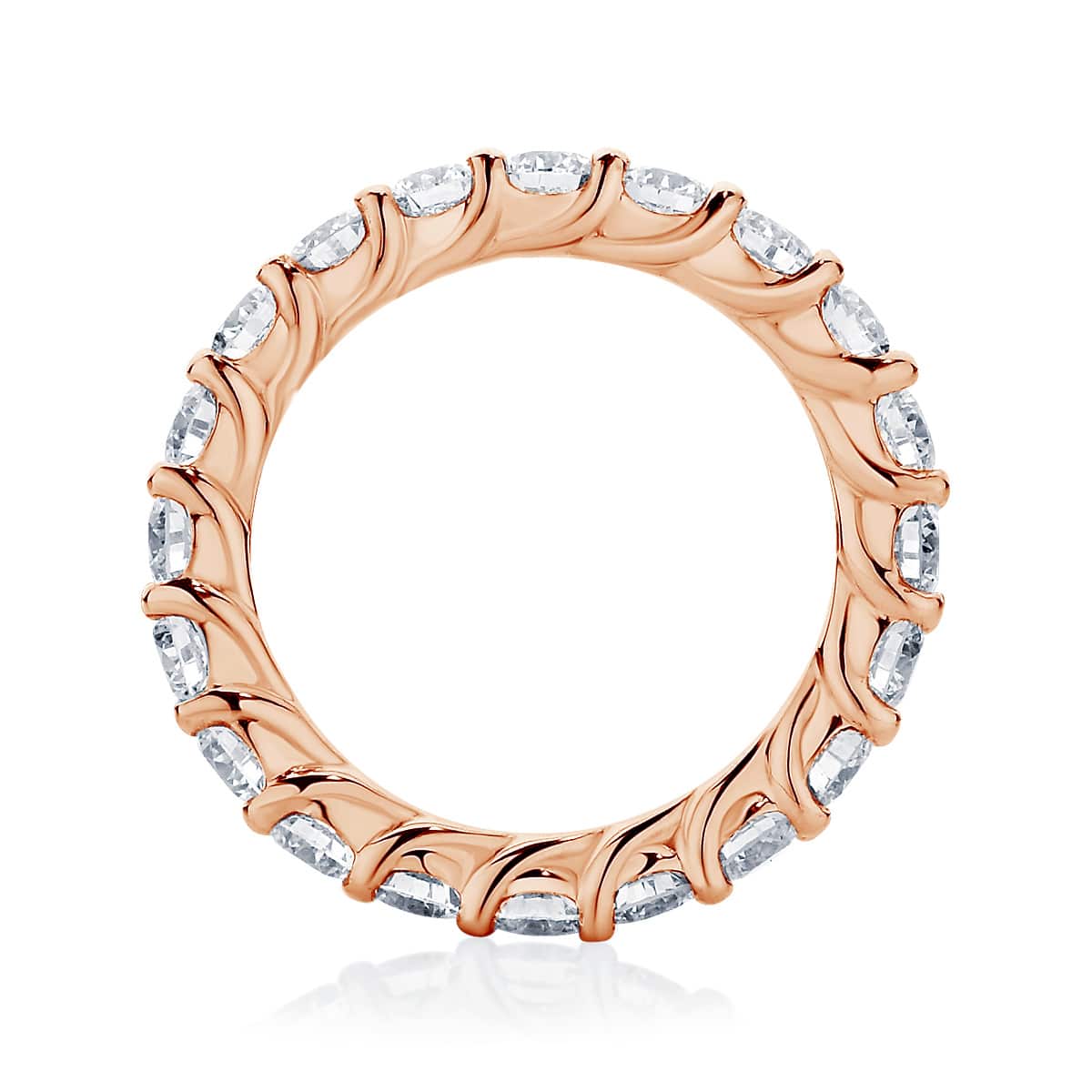 Womens Rose Gold Wedding Ring|Ripples