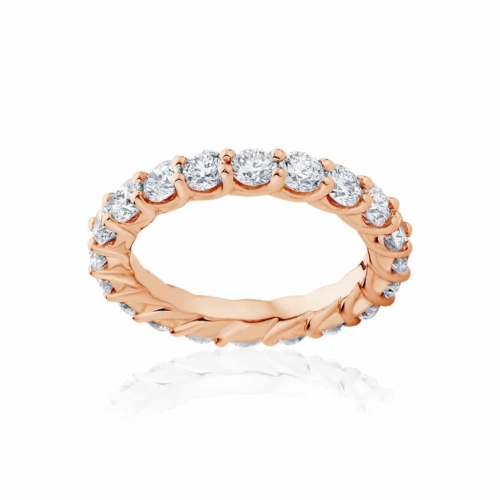 Womens Rose Gold Wedding Ring|Ripples