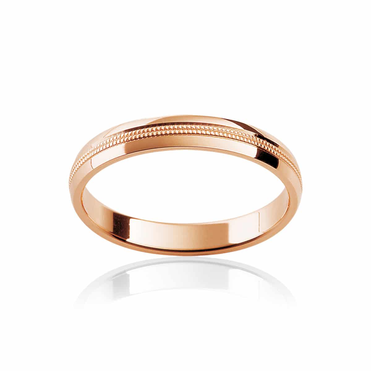 Womens Classic Rose Gold Wedding Ring|Sonoma