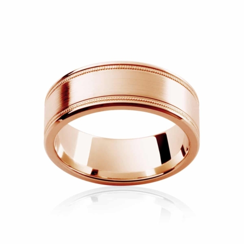 Mens Rose Gold Wedding Ring|Sovereign