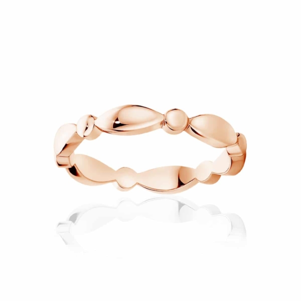 Womens Classic Rose Gold Wedding Ring|Stella Dome