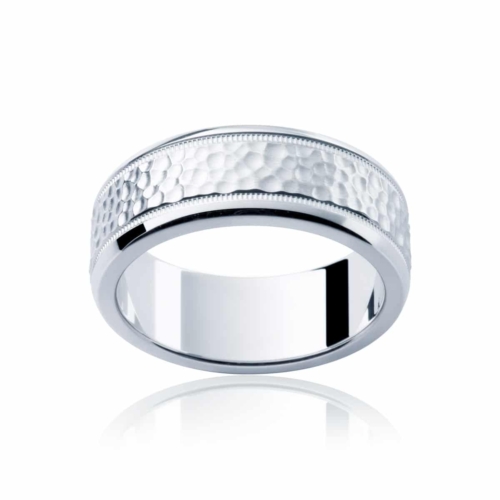 Mens White Gold Wedding Ring|Terrain