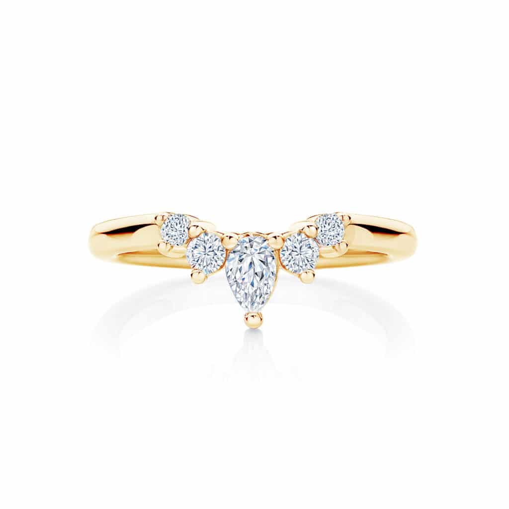 Bachelor 2023 Yellow Gold Diamond Ring|Tiara