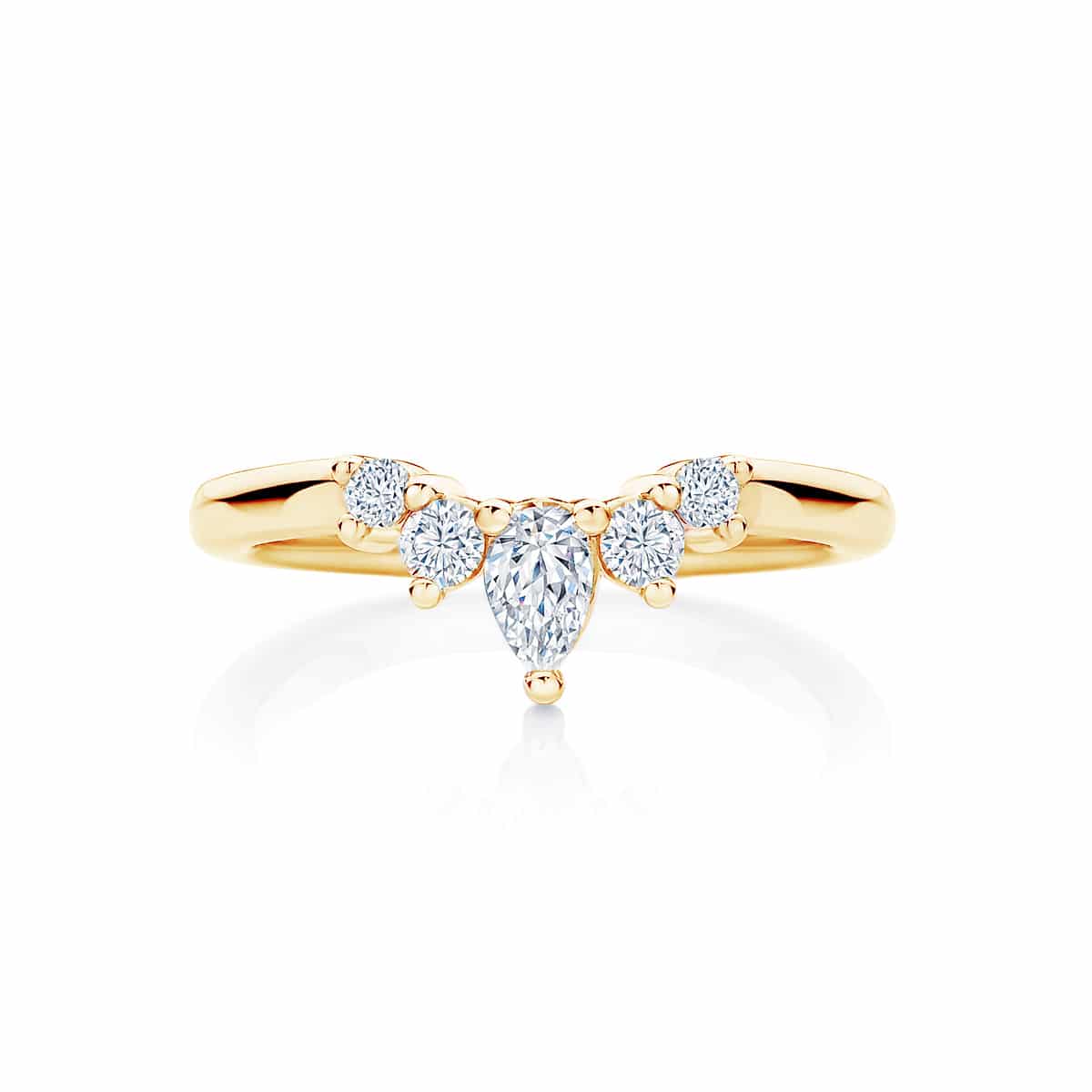 Bachelor 2023 Yellow Gold Diamond Ring|Tiara