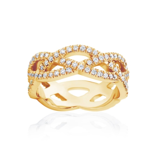 Womens Yellow Gold Wedding Ring|Trinity