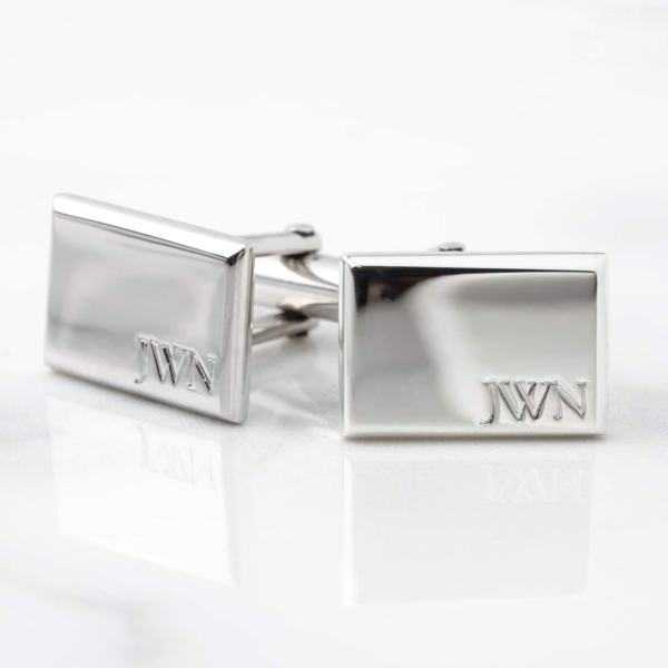Monogram Rectangular Cuff Links