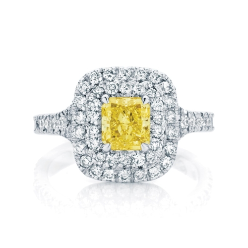 Radiant Halo Dress Ring Platinum | Halo