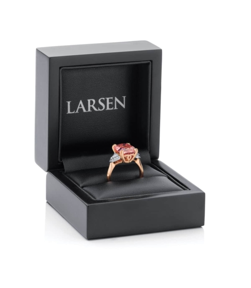 Cushion Garnet Dress Ring Rose Gold | Malaya