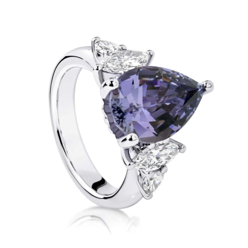 Pear Tanzanite Dress Ring Platinum | Pira