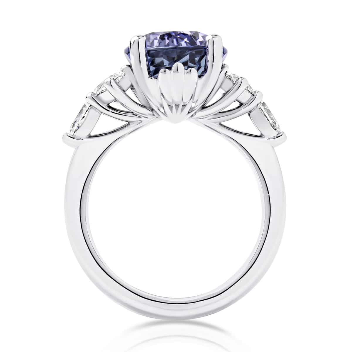 Pear Tanzanite Dress Ring White Gold | Pira