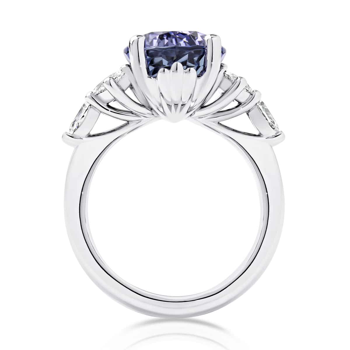 Pear Tanzanite Dress Ring White Gold | Pira