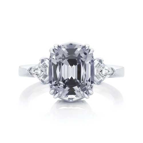 Cushion Spinel Dress Ring Platinum | Stardust