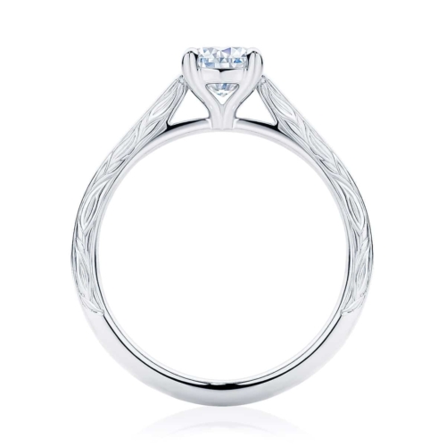 Cushion Cut Diamond Engagement Ring Platinum | Turin