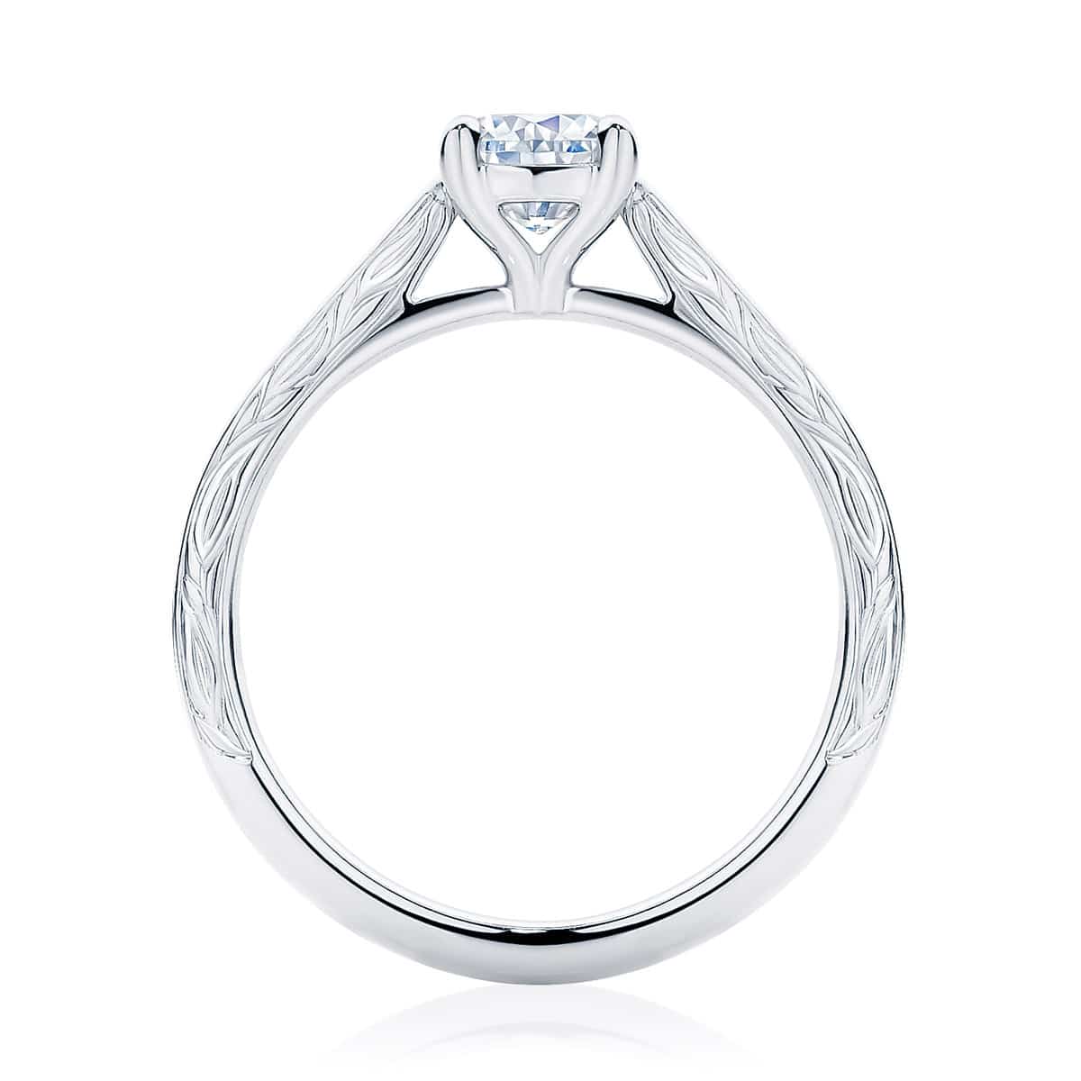 Cushion Cut Diamond Engagement Ring Platinum | Turin