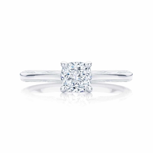 Cushion Cut Diamond Engagement Ring Platinum | Turin