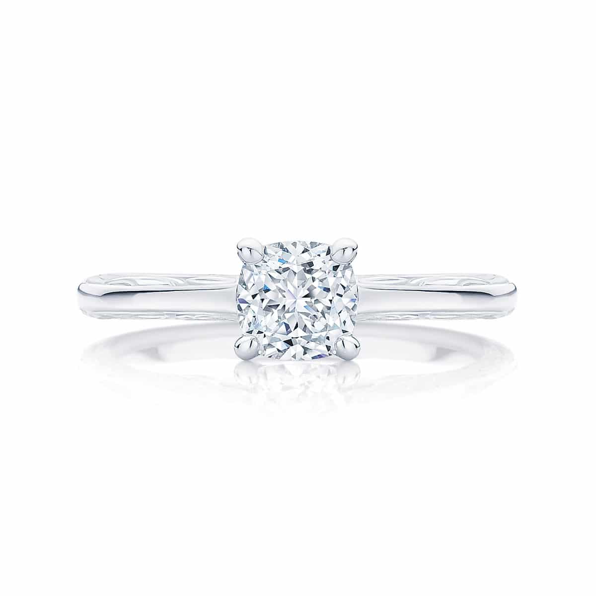 Cushion Cut Diamond Engagement Ring White Gold | Turin