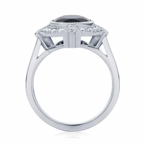 Oval Halo Dress Ring Platinum | Venezia