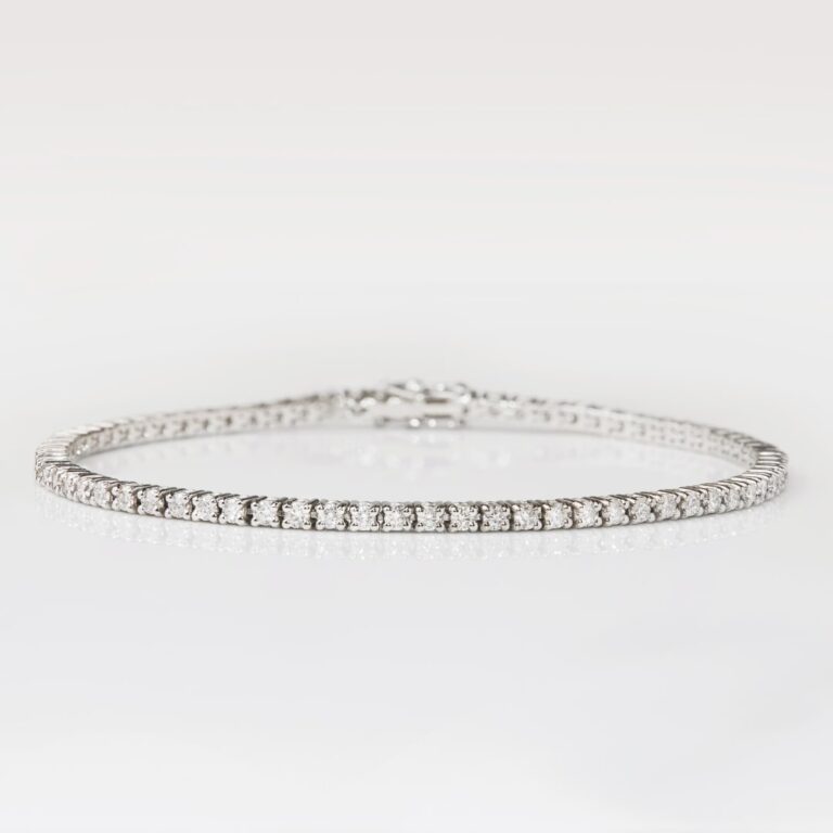 White Gold 2.13ct Diamond Tennis Bracelet