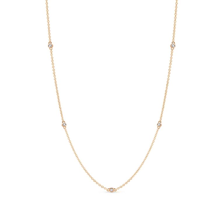 Bezel Diamond Necklet