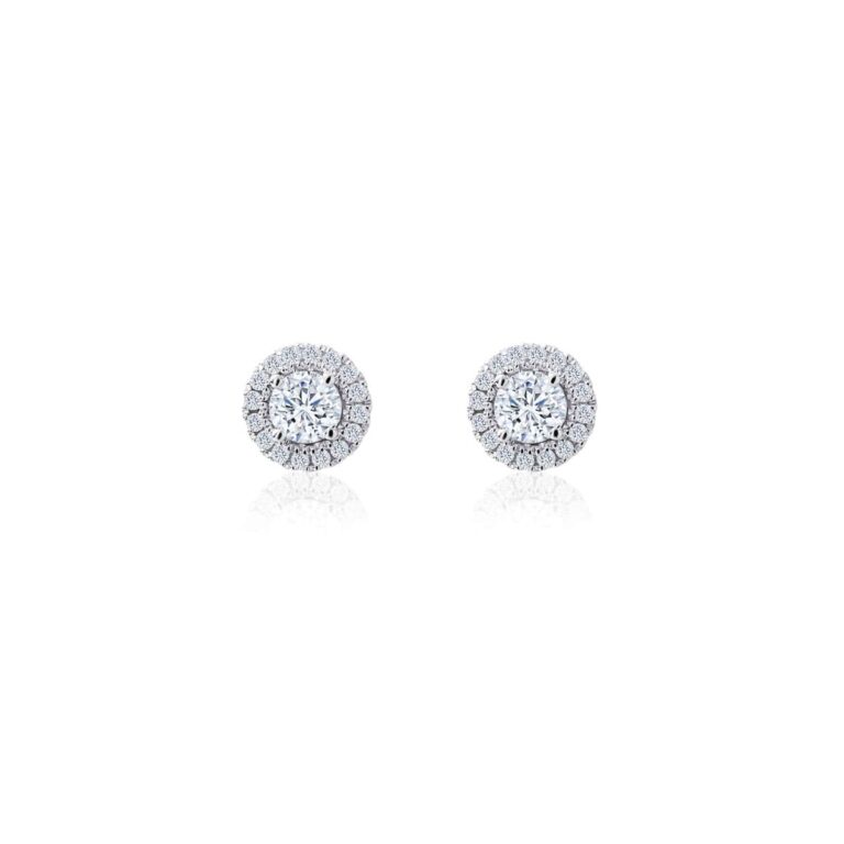 Diamond Studs with Halo