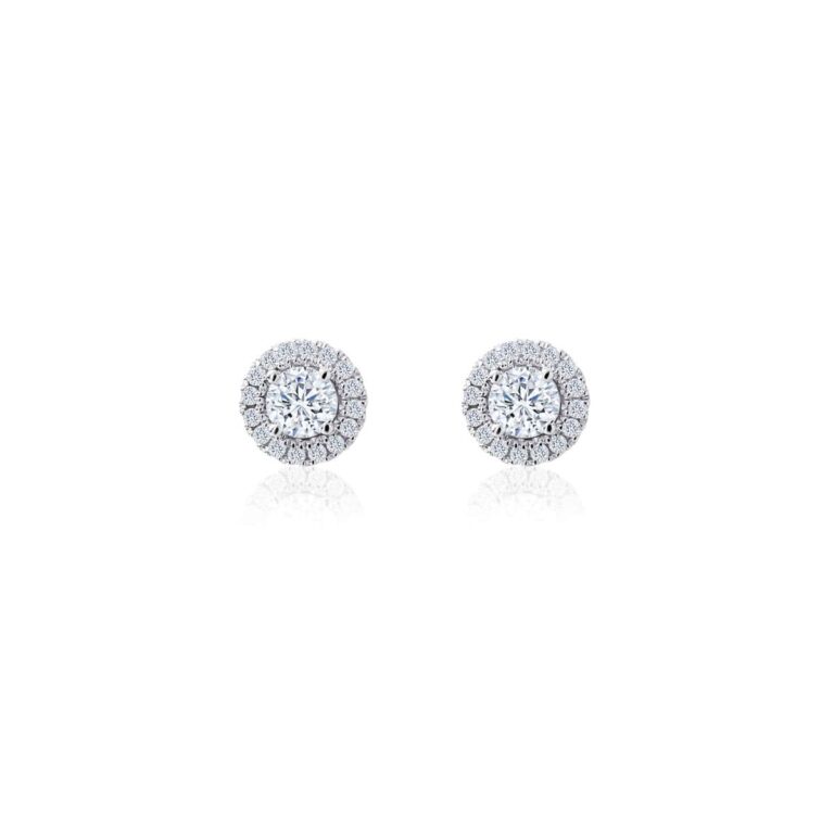 Diamond Studs with Halo