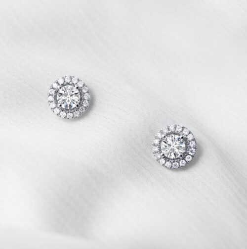 Diamond Studs with Halo