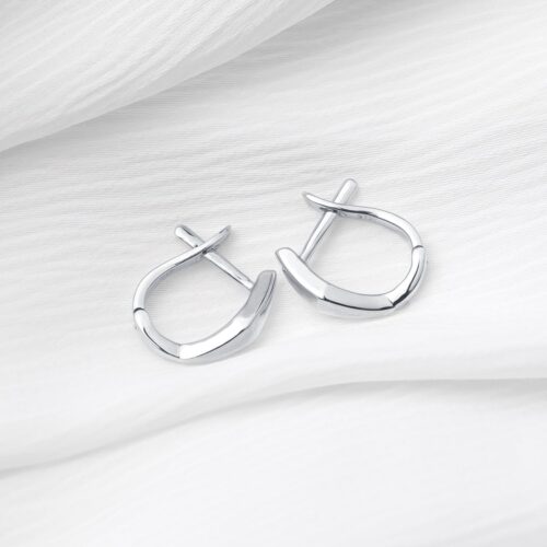 Faceted Hoop Earrings