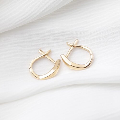 Faceted Hoop Earrings