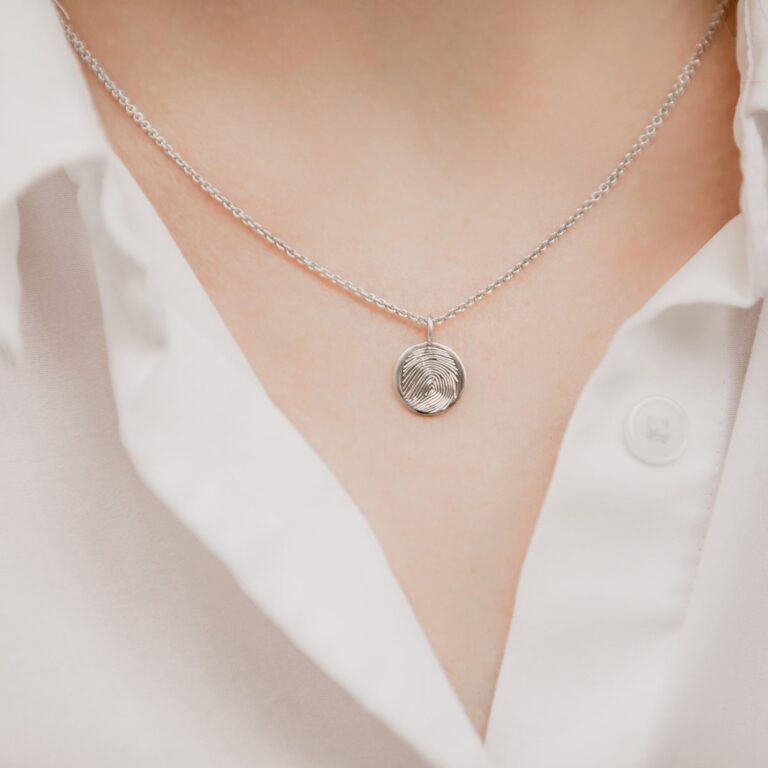 Fingerprint Disc Pendant