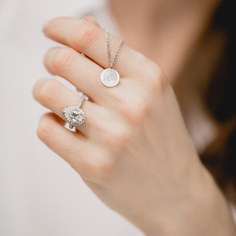 Fingerprint Disc Pendant