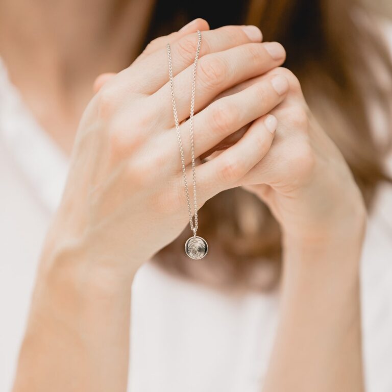 Fingerprint Disc Pendant