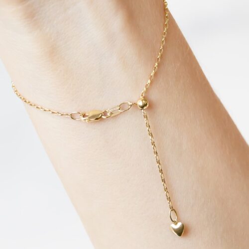 Adjustable Heart Bracelet